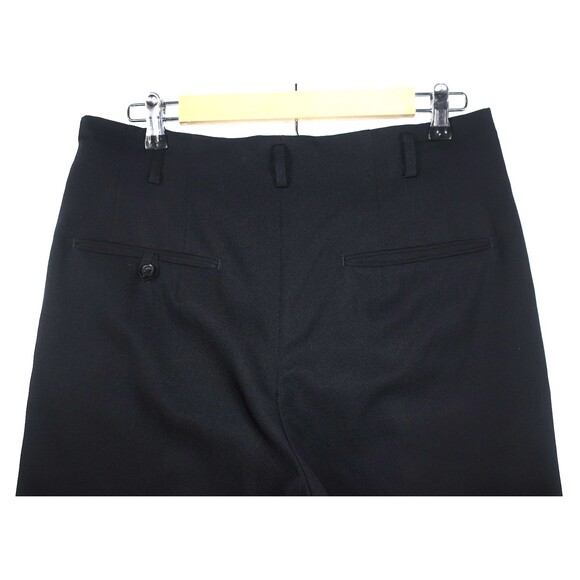 VTG Matsuda Japan Nicole Black Men's Wool Silk High Waist Pants Pleats 32 x 43 M - Picture 12 of 15